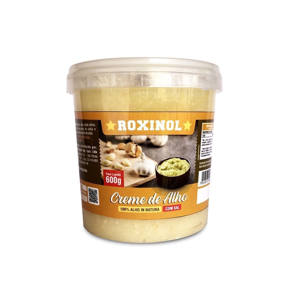 Creme de Alho Tradicional Roxinol - Caixa com 12 Unidades